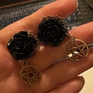 Love Kills Boutique faux plug earrings